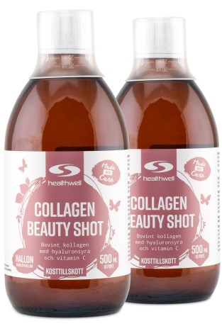 Miniatyrbild Healthwell Collagen Beauty Shot, 1000 ml, Vilda Hallon
