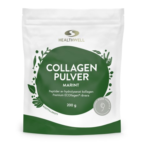 Miniatyrbild Healthwell Collagen Pulver Marint, Naturell, 200 g