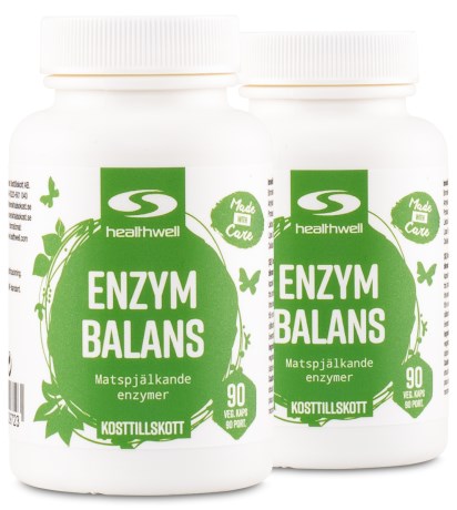Miniatyrbild Healthwell Enzym Balans, 180 kaps