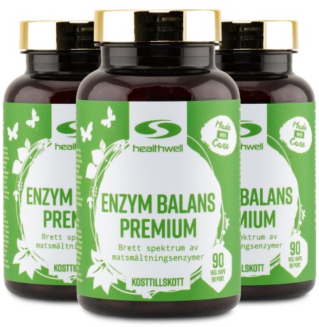 Miniatyrbild Healthwell Enzym Balans Premium, 270 kaps
