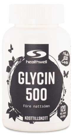 Healthwell Glycin 500, Kosttillskott - Healthwell