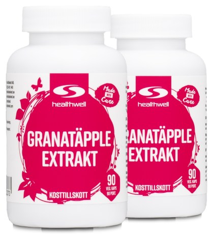 Miniatyrbild Healthwell Granat�pple Extrakt, 180 kaps