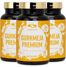 Miniatyrbild Healthwell Gurkmeja Premium, 180 kaps