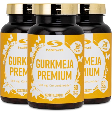 Miniatyrbild Healthwell Gurkmeja Premium, 180 kaps