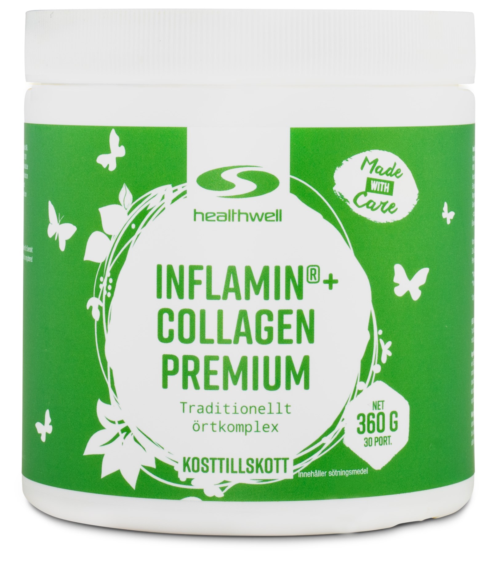 Healthwell Inflamin Collagen Premium Högdoserad Svenskt Kosttillskott