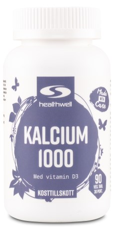 Healthwell Kalcium 1000, Vitamin & Mineraltillskott - Healthwell