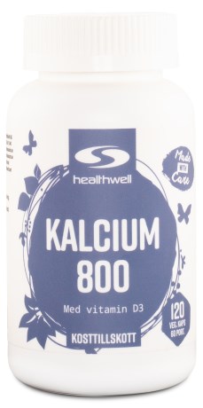 Healthwell Kalcium 800, Vitamin & Mineraltillskott - Healthwell