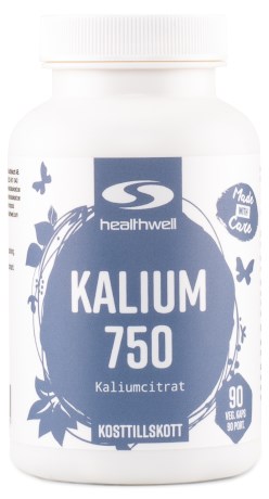 Healthwell Kalium 750, Vitamin & Mineraltillskott - Healthwell