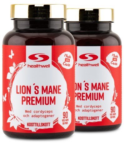 Miniatyrbild Healthwell Lions Mane Premium, 180 kaps