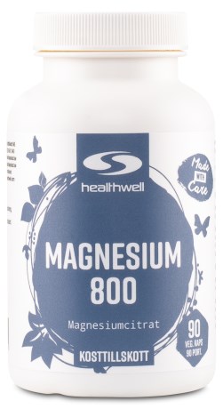 Healthwell Magnesium 800, Vitamin & Mineraltillskott - Healthwell