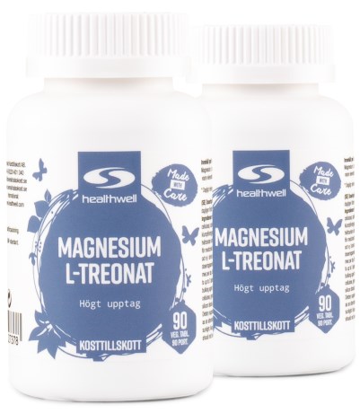 Healthwell Magnesium L-treonat, Vitamin & Mineraltillskott - Healthwell