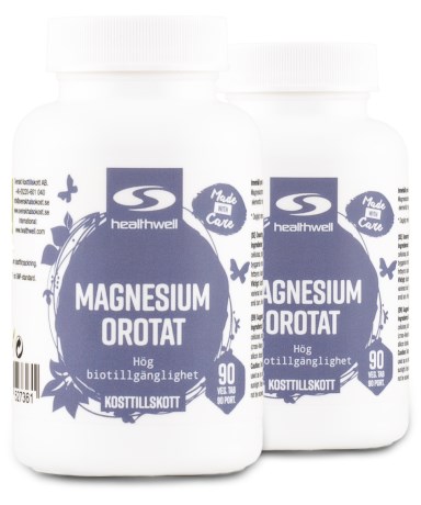 Healthwell Magnesiumorotat 1000, Vitamin & Mineraltillskott - Healthwell