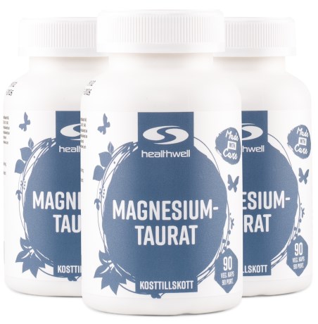 Healthwell Magnesiumtaurat, Vitamin & Mineraltillskott - Healthwell