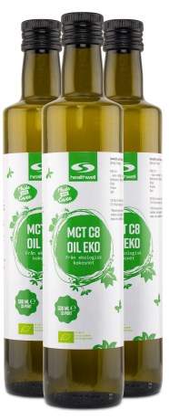 Miniatyrbild Healthwell MCT C8 Oil EKO, 1500 ml