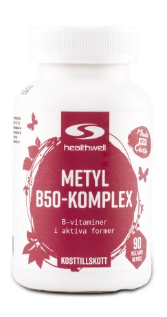 Healthwell Metyl B50-Komplex, Vitamin & Mineraltillskott - Healthwell