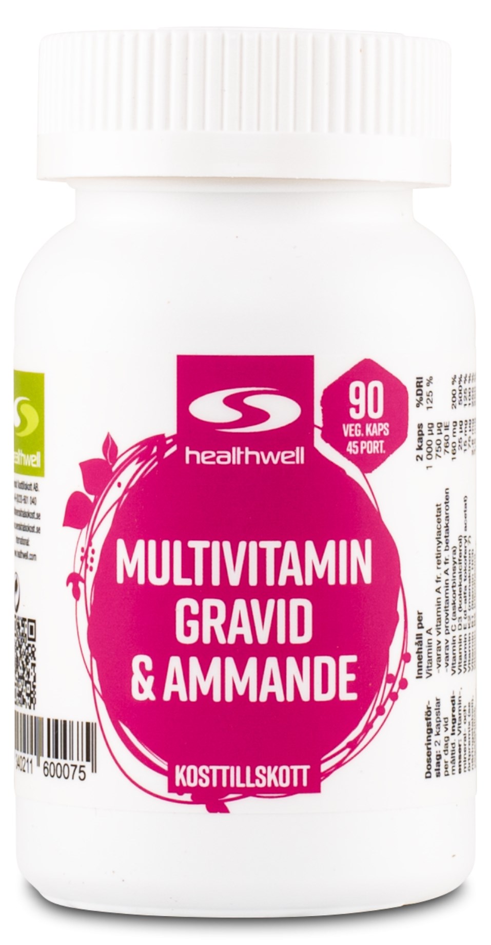 Multivitamin Gravid & Ammande Svenskt Kosttillskott