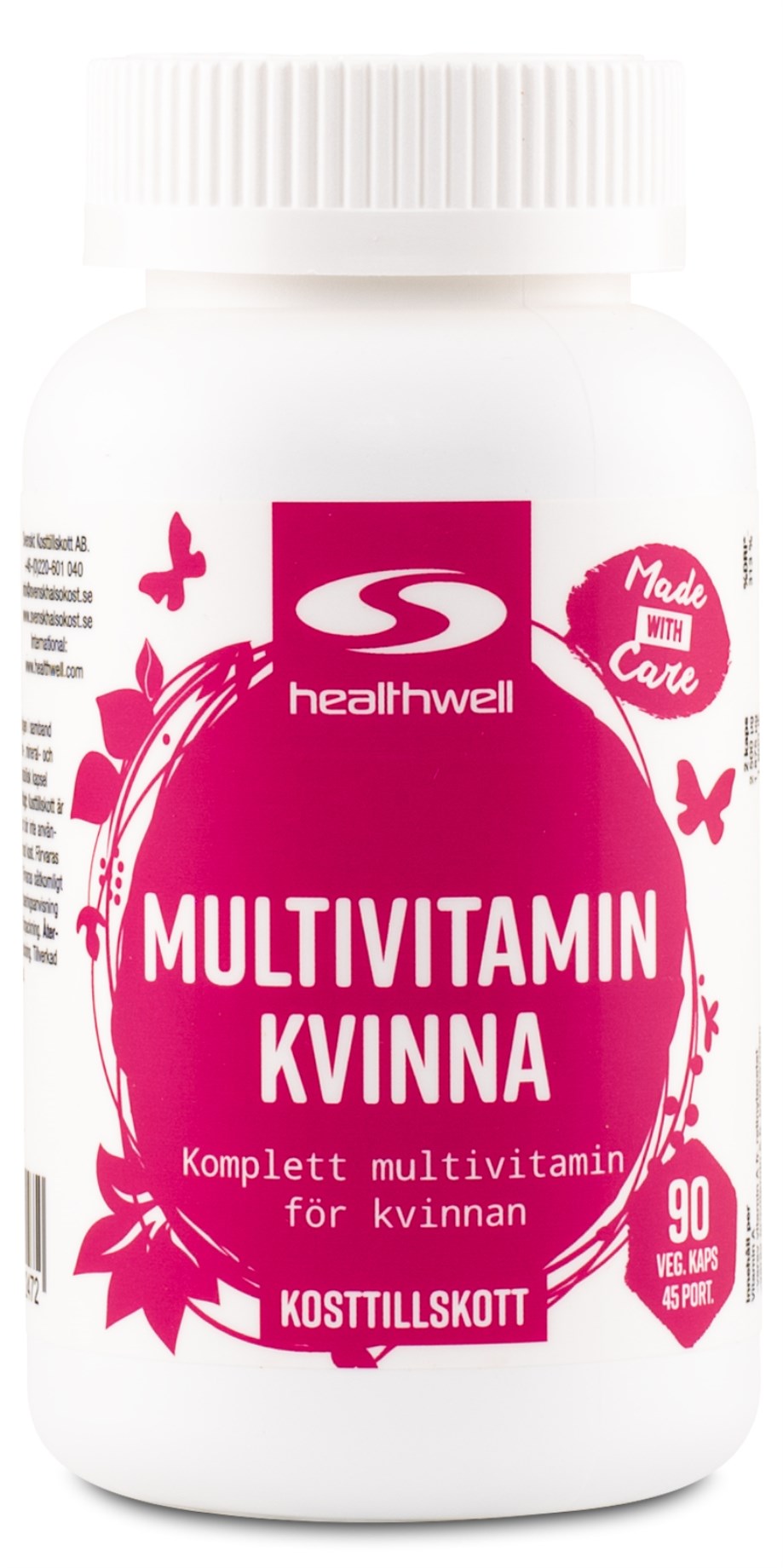 K P Healthwell Multivitamin Kvinna Online Hos Svenskt Kosttillskott