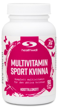 Miniatyrbild Healthwell Multivitamin Sport Kvinna, 90 kaps