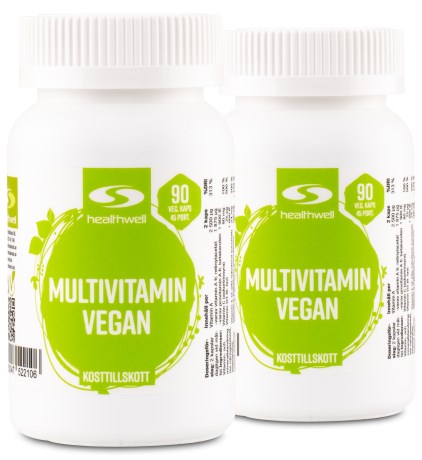 Healthwell Multivitamin Vegan, Vitamin & Mineraltillskott - Healthwell