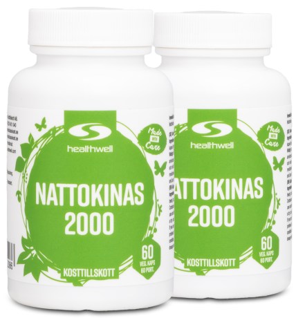 Miniatyrbild Healthwell Nattokinas 2000, 120 kaps