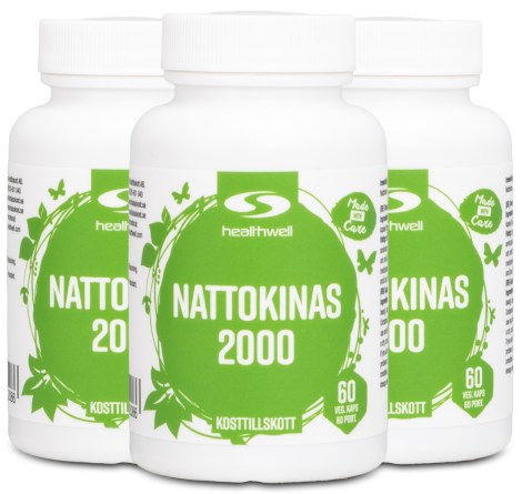 Miniatyrbild Healthwell Nattokinas 2000, 180 kaps