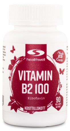 Healthwell Vitamin B2 100, Kosttillskott - Healthwell
