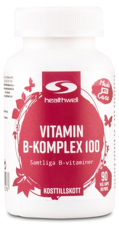 Healthwell Vitamin B-Komplex 100, Vitamin & Mineraltillskott - Healthwell