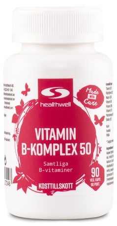 Healthwell Vitamin B-Komplex 50, Vitamin & Mineraltillskott - Healthwell
