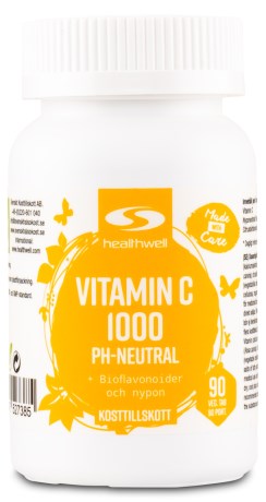 Healthwell Vitamin C 1000 pH-Neutral, Vitamin & Mineraltillskott - Healthwell