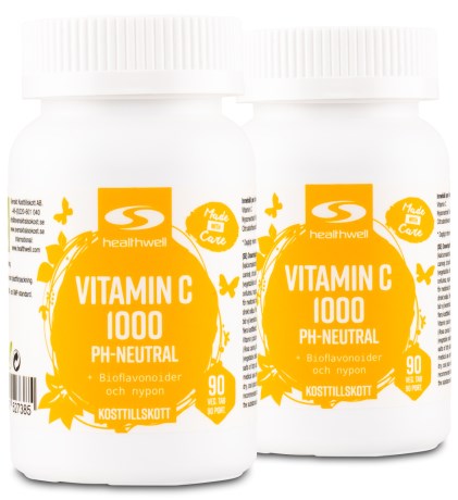 Healthwell Vitamin C 1000 pH-Neutral, Vitamin & Mineraltillskott - Healthwell