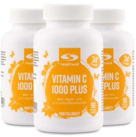 Miniatyrbild Healthwell Vitamin C 1000 Plus, 270 tabl