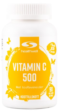Healthwell Vitamin C 500, Vitamin & Mineraltillskott - Healthwell