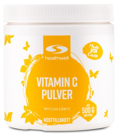 Healthwell Vitamin C Pulver, Vitamin & Mineraltillskott - Healthwell
