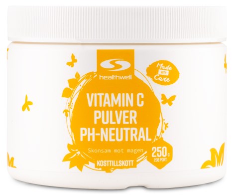Healthwell Vitamin C Pulver pH-Neutral, Vitamin & Mineraltillskott - Healthwell