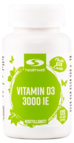 Healthwell Vitamin D3 3000 IE, Vitamin & Mineraltillskott - Healthwell