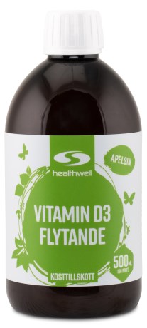 Healthwell Vitamin D3 Flytande, Vitamin & Mineraltillskott - Healthwell
