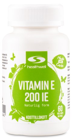 Healthwell Vitamin E 200 IE, Vitamin & Mineraltillskott - Healthwell