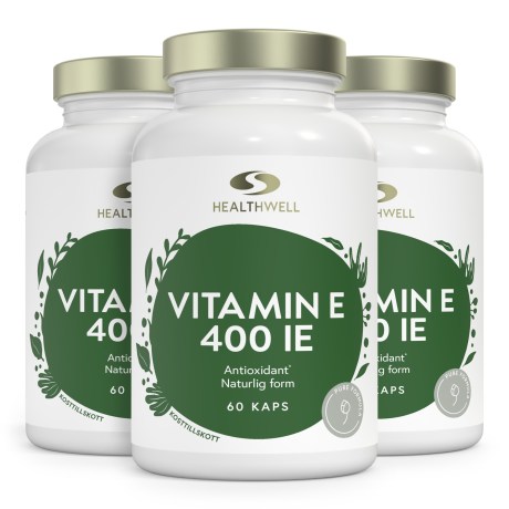 Miniatyrbild Healthwell Vitamin E 400 IE, 180 kaps