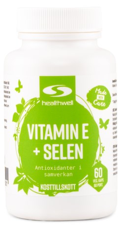 Healthwell Vitamin E+Selen, Vitamin & Mineraltillskott - Healthwell