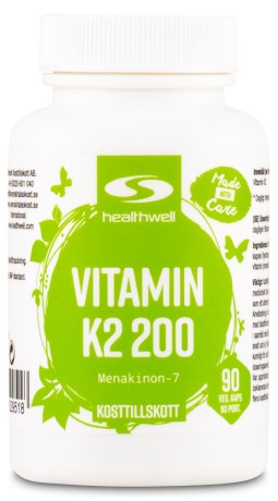 Healthwell Vitamin K2 200, Vitamin & Mineraltillskott - Healthwell