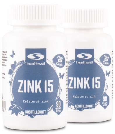 Miniatyrbild Healthwell Zink 15, 180 kaps