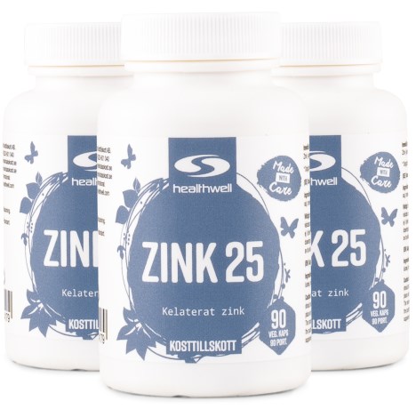 Miniatyrbild Healthwell Zink 25, 270 kaps