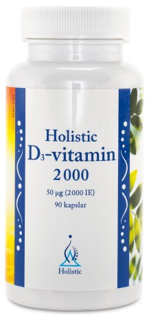 Holistic D3-vitamin 2000 IE, Kosttillskott - Holistic