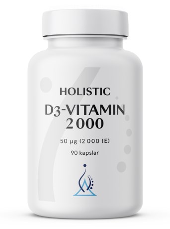 Holistic D3-vitamin 2000 IE, Kosttillskott - Holistic