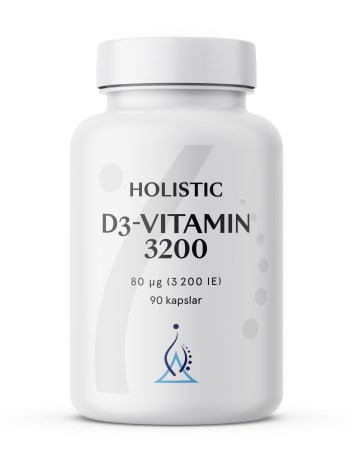 Holistic D3-vitamin 3200 IE, Vitamin & Mineraltillskott - Holistic