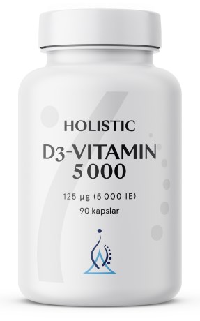Holistic D3-vitamin 5000 IE, Vitamin & Mineraltillskott - Holistic