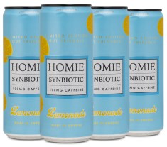 Miniatyrbild Homie Wake Up Synbiotic, Lemonade, 4-pack