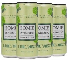 Miniatyrbild Homie Wake Up Synbiotic, Lime/Mynta, 4-pack