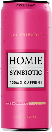 Miniatyrbild Homie Wake Up Synbiotic, Strawberry Lemonade, 1 st