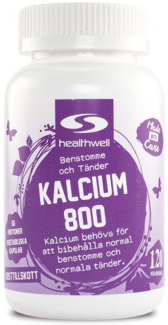 Healthwell Kalcium 800, Kosttillskott - Healthwell